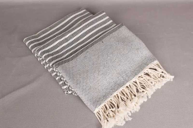Custom Wedding Gift, 76x40 Cotton Striped Towel, Eco-friendly Turkish towel for home and travel, Turkish Towel USA, Beach Towel Gift, Baby Boy Gift - 7