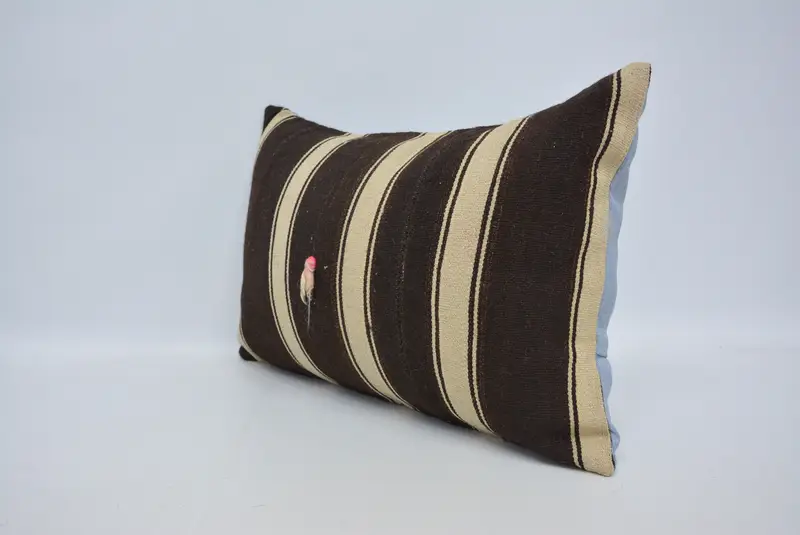 16x24 Brown Pillow Cover, Interior Designer Pillow, Southwestern Cushion Case, Cushion Case, Boho Pillow, Ottoman Pillow Cover, Turkish Kilim Pillow - 4