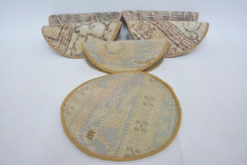 Bohemian Beige & Brown Placemat, 25x25 Inch Boho Placemat