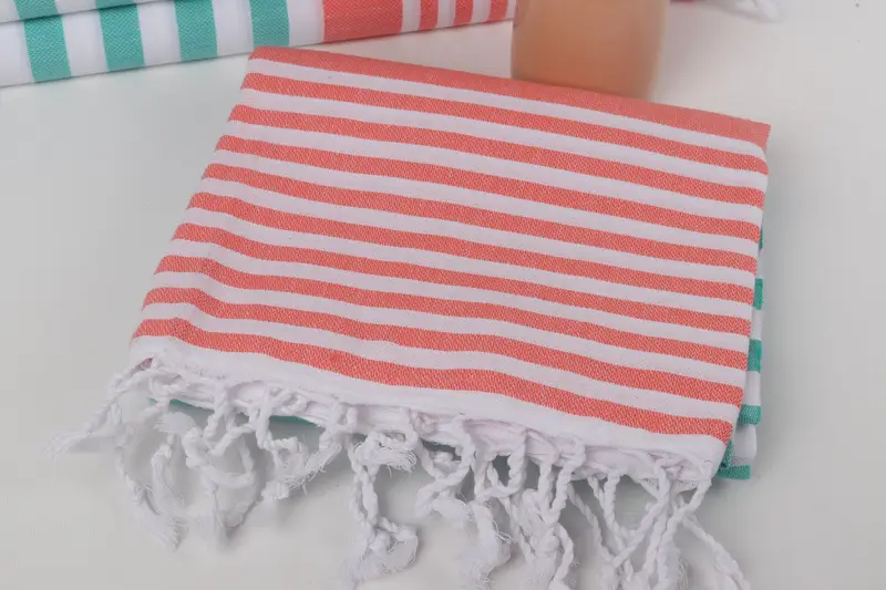 Personalized Wedding Gift For Couple, Personalized Bridesmaid Gift, Turkish Towel USA, Bachelorette Party Gift, 68x36 Cotton Striped Towel - 5