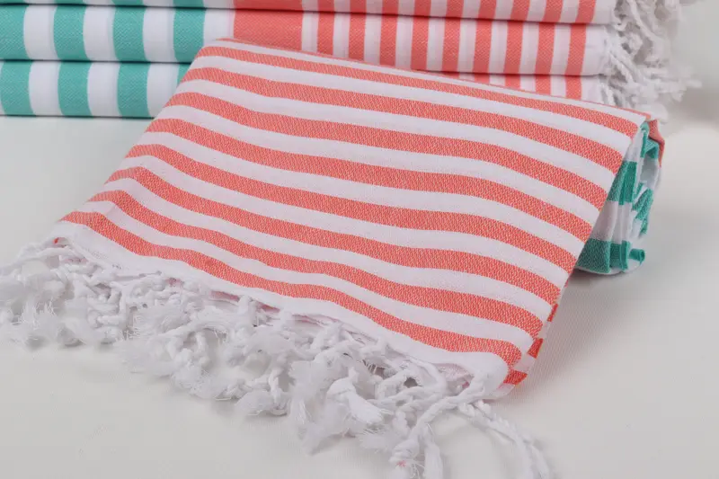 Personalized Wedding Gift For Couple, Personalized Bridesmaid Gift, Turkish Towel USA, Bachelorette Party Gift, 68x36 Cotton Striped Towel - 4