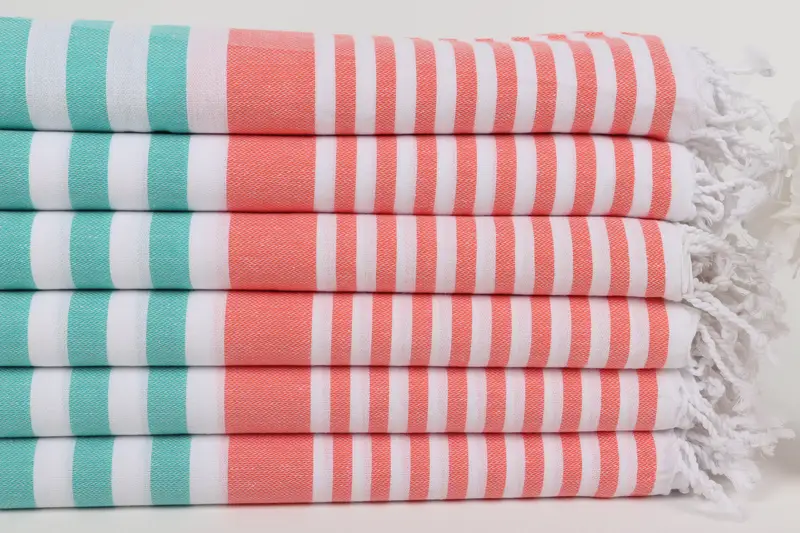 Personalized Wedding Gift For Couple, Personalized Bridesmaid Gift, Turkish Towel USA, Bachelorette Party Gift, 68x36 Cotton Striped Towel - 3