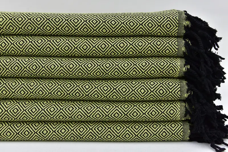 70x40 Cotton Diamond Towel, Bachelor Gifts, Turkish bath towel, Valentines Gift, Embroidered Towel, Peshtemal beach towel with unique design - 3