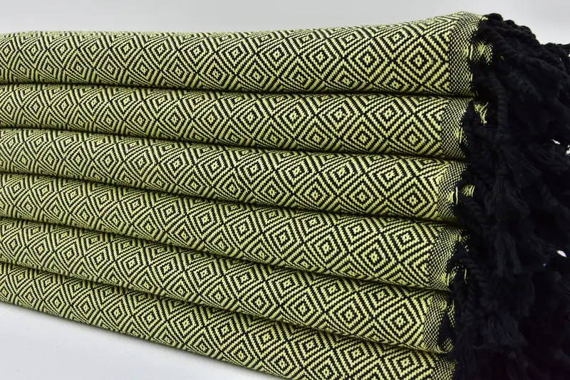 70x40 Cotton Diamond Towel, Bachelor Gifts, Turkish bath towel, Valentines Gift, Embroidered Towel, Peshtemal beach towel with unique design - 4