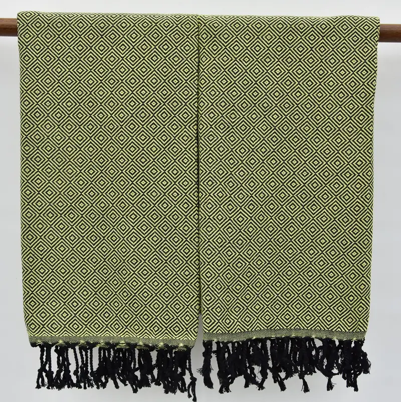 70x40 Cotton Diamond Towel, Bachelor Gifts, Turkish bath towel, Valentines Gift, Embroidered Towel, Peshtemal beach towel with unique design - 5