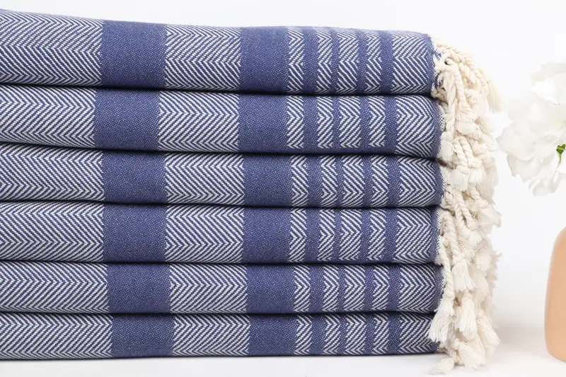 Engagement Gift, Bachelorette Party Gift, Personalized Bridesmaid Gift, Girl Trip Party Favor, 68x38 Cotton Chevron Towel, Embroidered Towel - 5