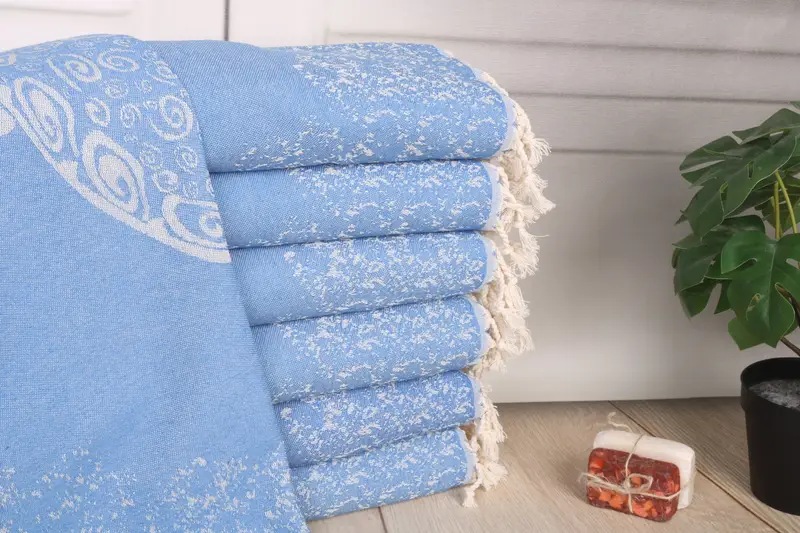 Wedding Favors, Custom Hand Towel, Merry Christmas Gifts, Wedding Gift, Bulk Order Towel, 36x18 Cotton Carretta Patterned Towel, Gift For Her - 2