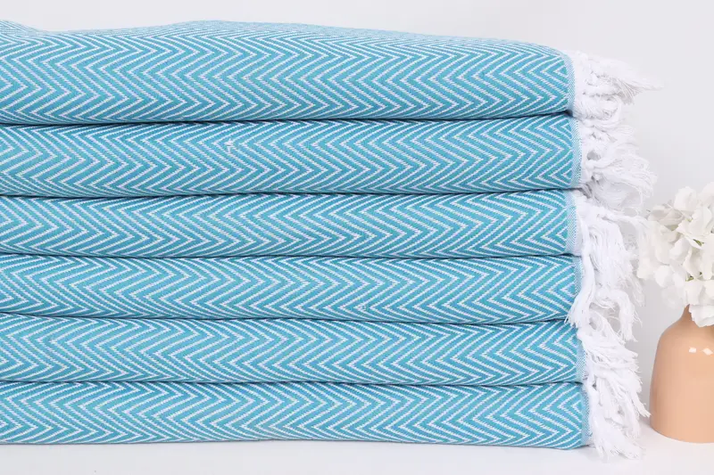 Düğün Hediyesi Özel Battaniye, Onun İçin Hediyeler, 96x80 Pamuklu Chevron Havlu, Monogram Battaniyesi, Bekarlığa Destek Partisi Favors, Dekoratif Battaniye - 3