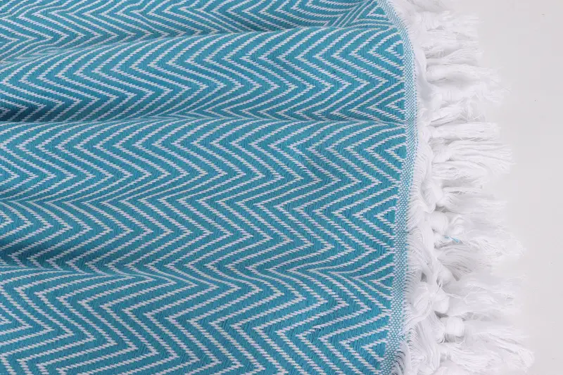 Düğün Hediyesi Özel Battaniye, Onun İçin Hediyeler, 96x80 Pamuklu Chevron Havlu, Monogram Battaniyesi, Bekarlığa Destek Partisi Favors, Dekoratif Battaniye - 8
