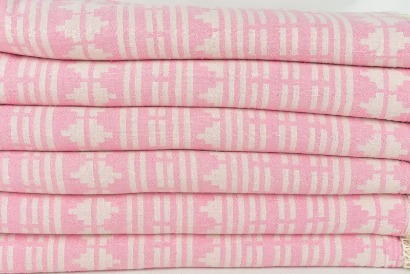 Peshtemal Towel, Summer Gift, Turkish Towel Set, Beach Towel Gift, Peshtemal, Yoga Towel, Personalized Beach Towel, 70x40 Cotton Kilim Design Towel - 4