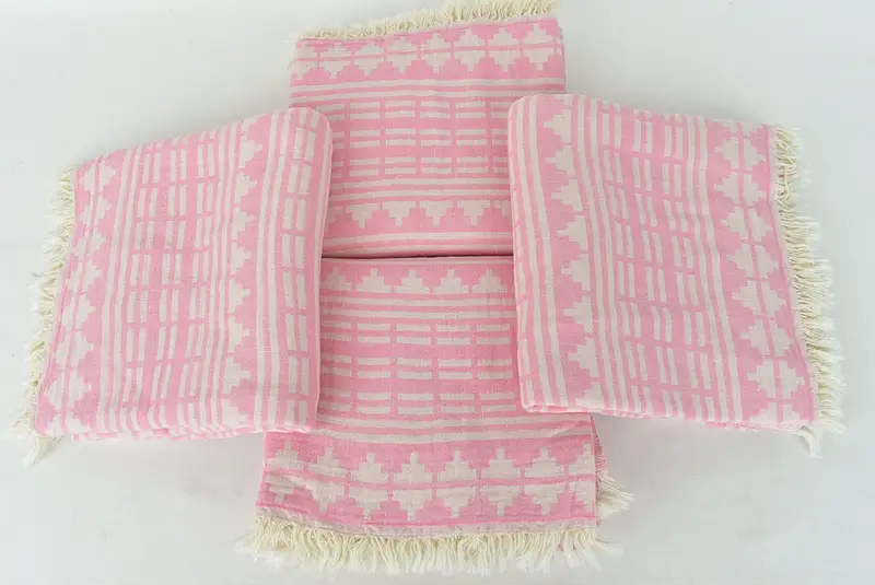 Peshtemal Towel, Summer Gift, Turkish Towel Set, Beach Towel Gift, Peshtemal, Yoga Towel, Personalized Beach Towel, 70x40 Cotton Kilim Design Towel - 8