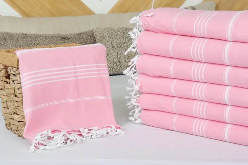Organic Beach Blanket, 96x80 Cotton Striped Towel, Tablecloth, Christmas Gift, Turkish Throw Blanket, Bachelorette Party Favors, Woven Throw Blanket - 4