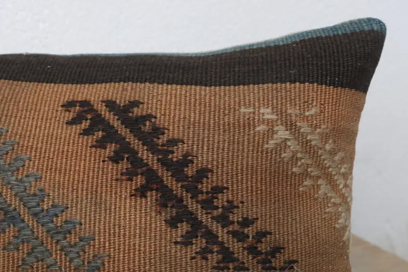 Farmhouse Cushion Case, Interior Designer Pillow, 12x20 Beige Pillow Cover, Kilim Pillow, Pillow Case, Home Decor Pillow - 5
