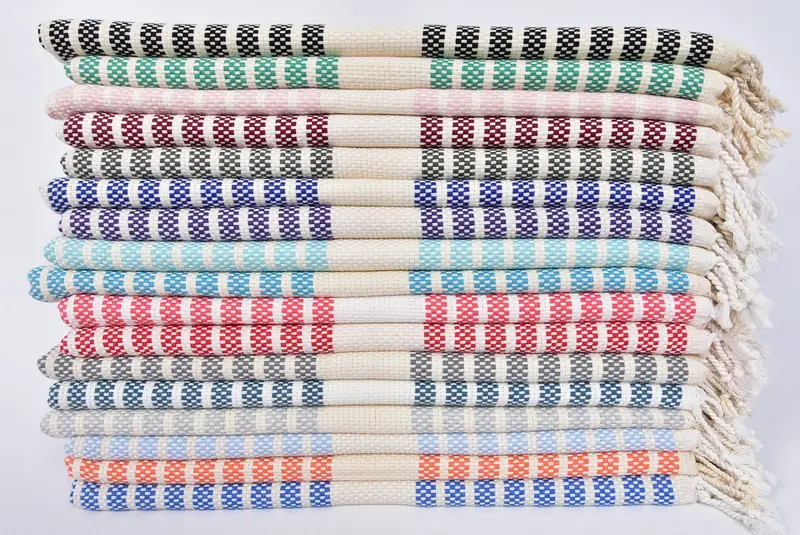 70x40 Cotton Striped Towel, Turkish Bath Towel Set, Wedding Shower Gift, Personalized Turkish Towel, Custom Gift, Soft towel, Housewarming Gift - 3