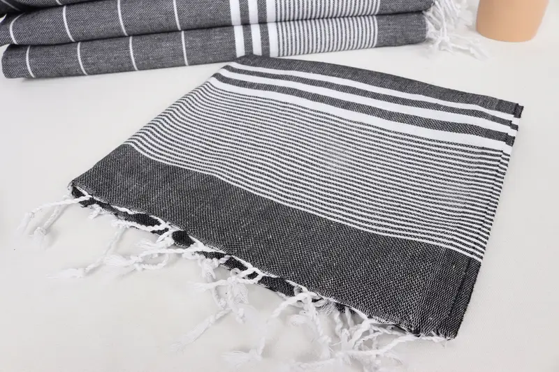 Turkish Towel Hand Towel, Gift For The Home, Custom Tea Towel, Personalized Hand Towel, Xmas Gifts, 40x24 Cotton Striped Towel, Personalized Gift - 5