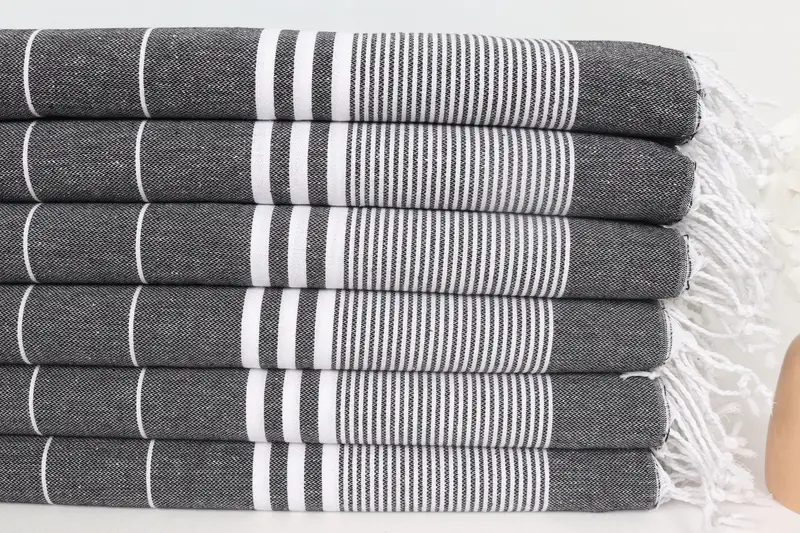 Turkish Towel Hand Towel, Gift For The Home, Custom Tea Towel, Personalized Hand Towel, Xmas Gifts, 40x24 Cotton Striped Towel, Personalized Gift - 3