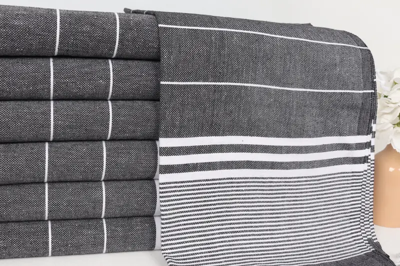 Turkish Towel Hand Towel, Gift For The Home, Custom Tea Towel, Personalized Hand Towel, Xmas Gifts, 40x24 Cotton Striped Towel, Personalized Gift - 2