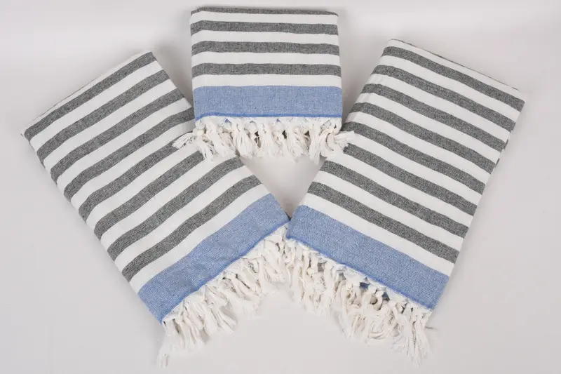 Sand-free towel, Home Decor Towel, Summer Towel, Handmade Gift, Turkish Towel USA, 68x40 Cotton Striped Terry Towel, Personalized Home Gift Wedding - 6