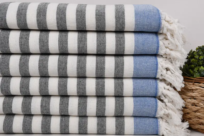 Sand-free towel, Home Decor Towel, Summer Towel, Handmade Gift, Turkish Towel USA, 68x40 Cotton Striped Terry Towel, Personalized Home Gift Wedding - 2
