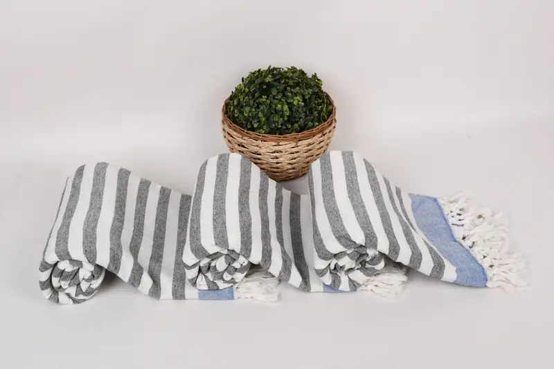 Sand-free towel, Home Decor Towel, Summer Towel, Handmade Gift, Turkish Towel USA, 68x40 Cotton Striped Terry Towel, Personalized Home Gift Wedding - 8