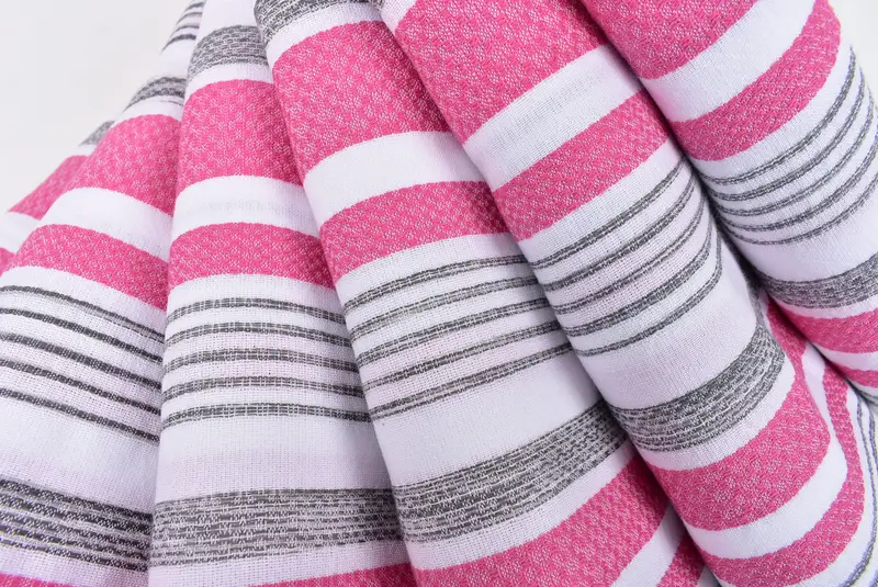 Quick-dry travel peshtemal towel, Hammam towel, 70x36 Cotton Striped Towel, Gift Boxes Towel, Wedding Gift, Best Wedding Gift, Sand-free towel - 5