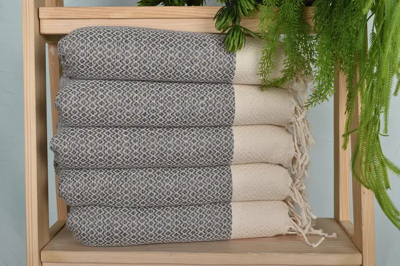 Turkish Tea Towel, Handmade Gift, Bridesmaid Towel, 40x20 Cotton Diamond Towel, Wedding Gifts Towel, Small Bath Towels, Gym Towel, Personalized Gift - 1