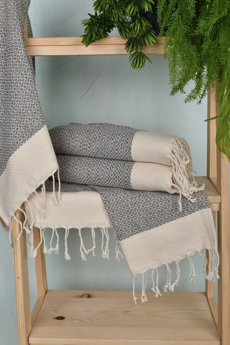 Turkish Tea Towel, Handmade Gift, Bridesmaid Towel, 40x20 Cotton Diamond Towel, Wedding Gifts Towel, Small Bath Towels, Gym Towel, Personalized Gift - 6
