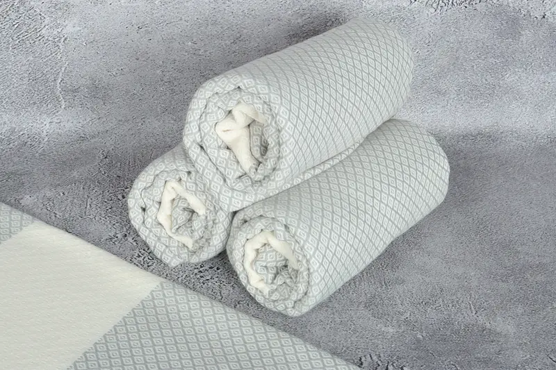 Travel Towel, 70x36 Linen Diamond Towel, Beach Towel Bulk, Gift For Mom, Luxury Beach Towel, Bachelorette Party Decorations, Bridesmaid Gift Towel - 8