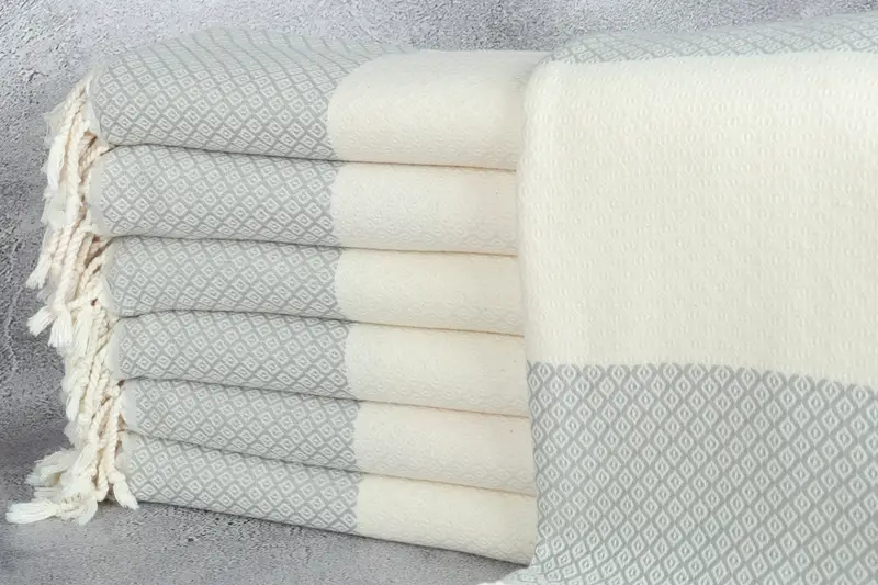 Travel Towel, 70x36 Linen Diamond Towel, Beach Towel Bulk, Gift For Mom, Luxury Beach Towel, Bachelorette Party Decorations, Bridesmaid Gift Towel - 1