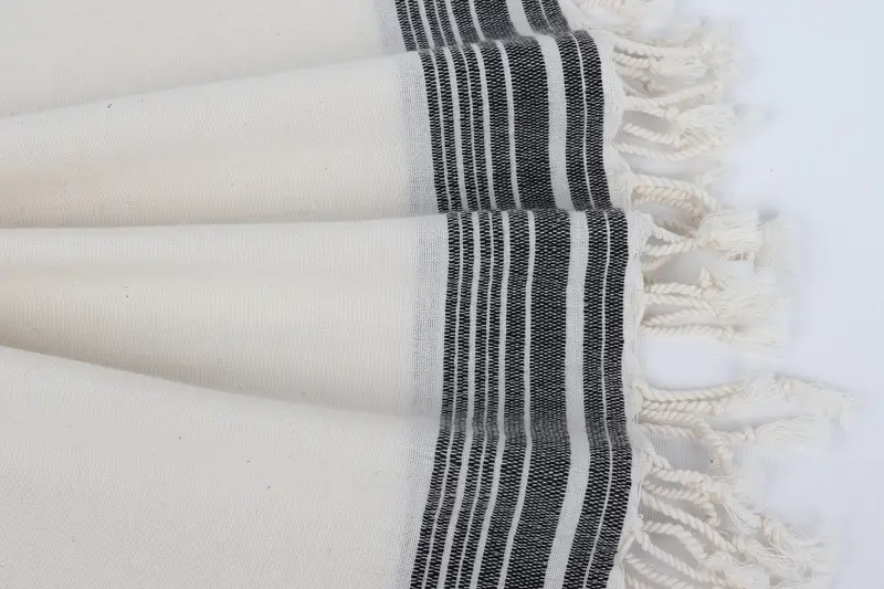 Fouta towel, Home Decor Gifts, Quick-dry travel peshtemal towel, Welcome Wedding Gift, Bachelorette Party Decorations, 68x36 Cotton Striped Towel - 8
