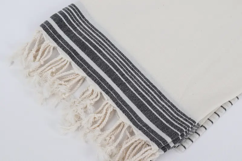 Fouta towel, Home Decor Gifts, Quick-dry travel peshtemal towel, Welcome Wedding Gift, Bachelorette Party Decorations, 68x36 Cotton Striped Towel - 7