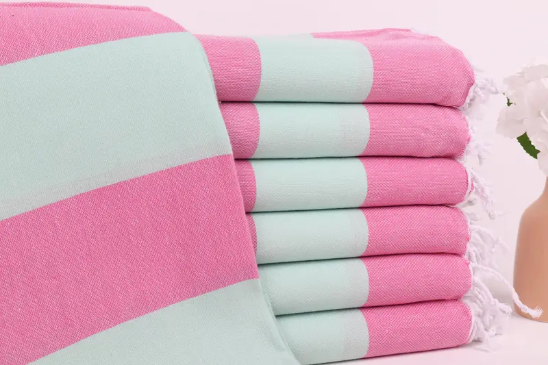 Valentines Gift, Thin and lightweight Turkish peshtemal, Gift For Her, Bachelor Gifts, 70x40 Cotton Striped Towel, Absorbent Turkish towel - 1