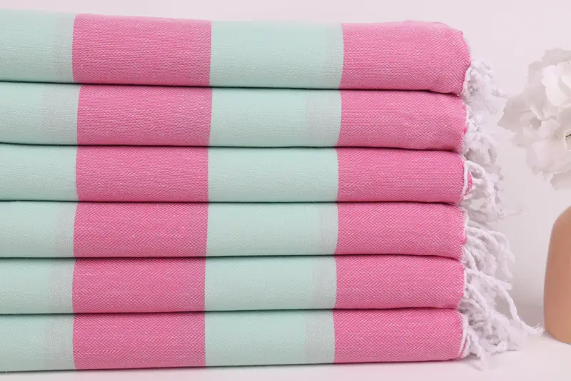 Valentines Gift, Thin and lightweight Turkish peshtemal, Gift For Her, Bachelor Gifts, 70x40 Cotton Striped Towel, Absorbent Turkish towel - 3