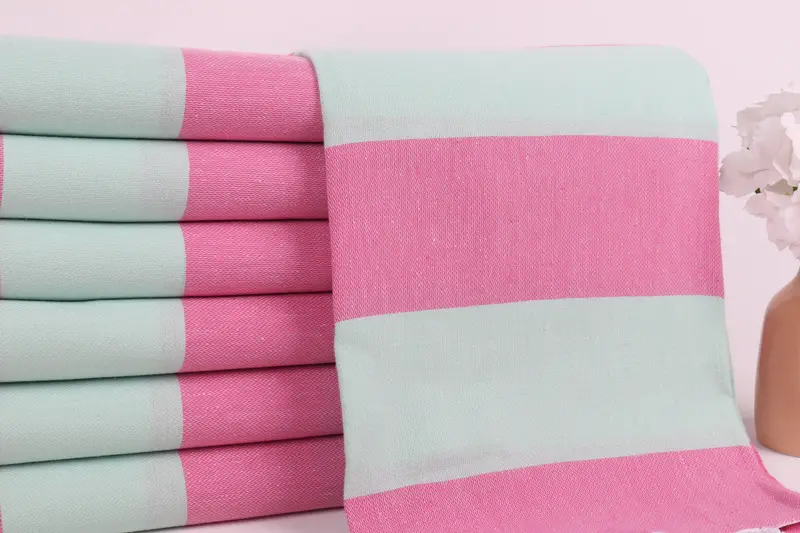 Valentines Gift, Thin and lightweight Turkish peshtemal, Gift For Her, Bachelor Gifts, 70x40 Cotton Striped Towel, Absorbent Turkish towel - 2
