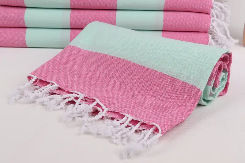 Valentines Gift, Thin and lightweight Turkish peshtemal, Gift For Her, Bachelor Gifts, 70x40 Cotton Striped Towel, Absorbent Turkish towel - 4