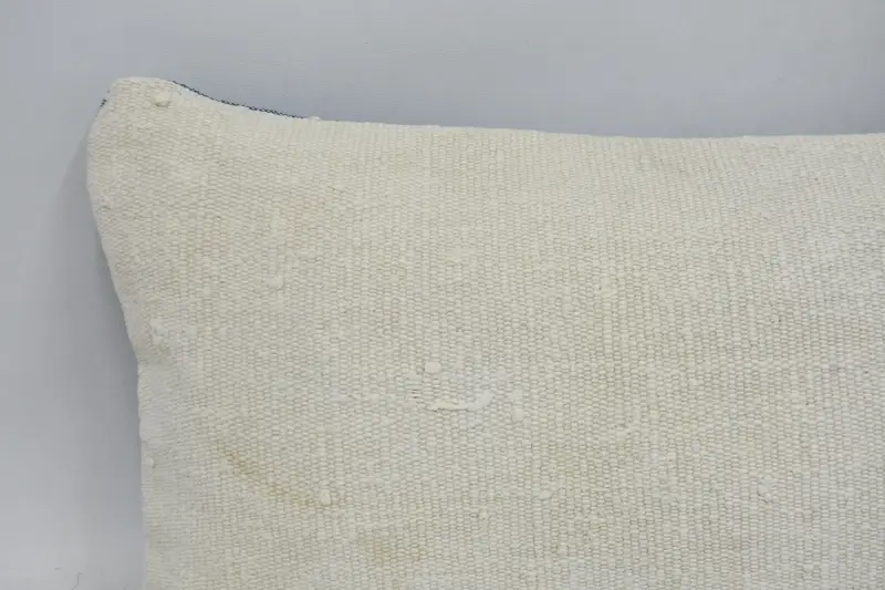 Handmade Throw Cushion Cover, Cushion Cover, Kilim Pillow, 12x36 Beige Pillow, Antique Pillows, Indoor Pillow Sham, Turkish Pillow - 2