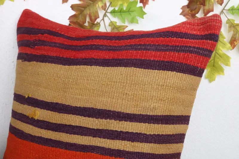 Home Decor Pillow, 20x20 Red Pillow Cover, Antique Pillows, Nautical Throw Cushion Cover, Accent Pillow Cover, Cushion, Turkish Pillow - 5
