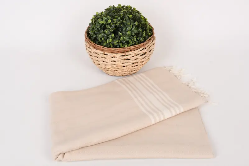 Family Gift Basket, Christmas Gift, 64x36 Cotton Striped Towel, Wedding Favors, Decorative Towel, Absorbent Turkish towel, Bridal Shower Gift - 4