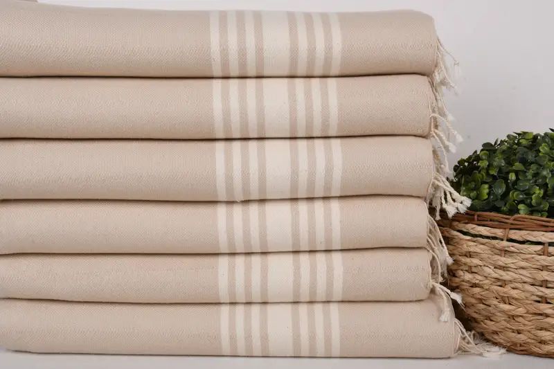 Family Gift Basket, Christmas Gift, 64x36 Cotton Striped Towel, Wedding Favors, Decorative Towel, Absorbent Turkish towel, Bridal Shower Gift - 2