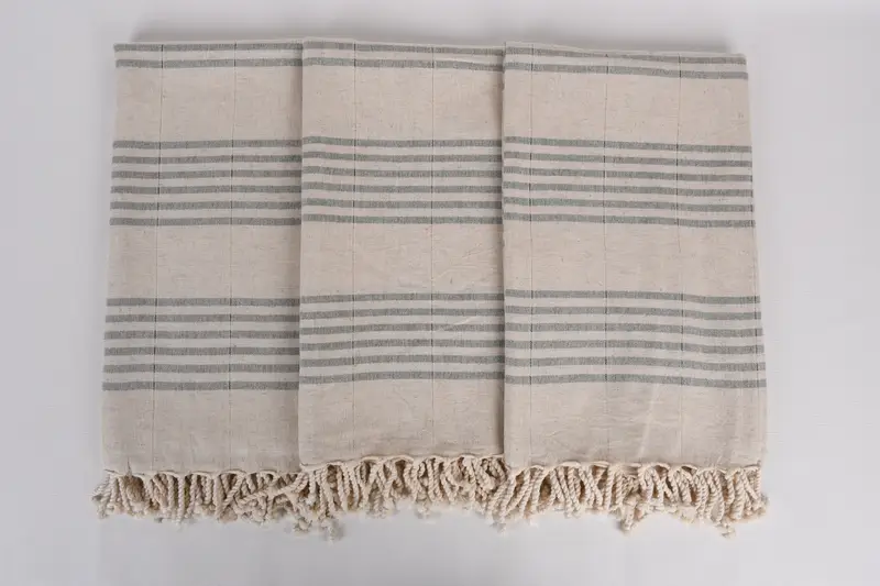 Bachelor Bachelorette Party Favors, 70x40 Linen Striped Towel, Embroidered Turkish Towel, Halloween Gifts, Beach Towel Bulk, Personalized Towel - 6