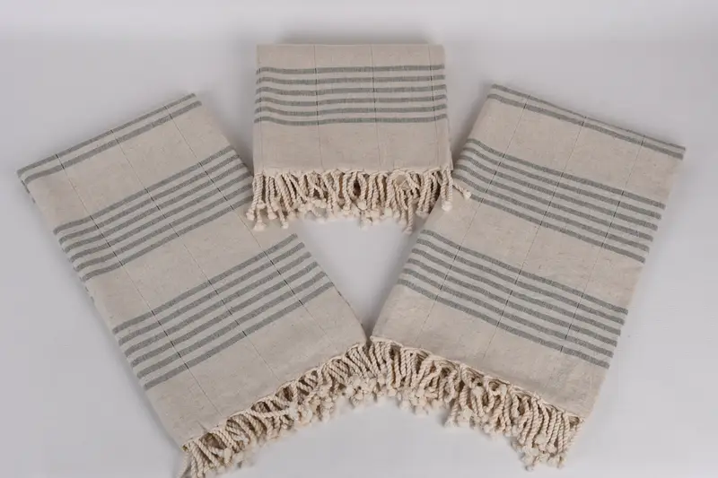 Bachelor Bachelorette Party Favors, 70x40 Linen Striped Towel, Embroidered Turkish Towel, Halloween Gifts, Beach Towel Bulk, Personalized Towel - 5