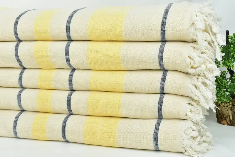 Bachelorette Gifts, Bachelorette Party Favors, Wedding Favors, Throw Blanket for Bed, 100x80 Cotton Striped Towel, Monogram Beach Blanket - 3