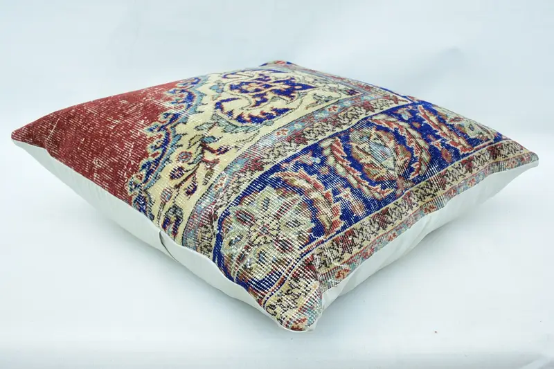 32x32 Beige Cushion, Outdoor Bolster Cushion, Home Decor Pillow, Kilim Pillow Cover, Cushion, Bolster Pillow Sham, Pillow for Sofa - 6