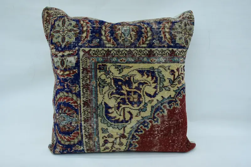 32x32 Beige Cushion, Outdoor Bolster Cushion, Home Decor Pillow, Kilim Pillow Cover, Cushion, Bolster Pillow Sham, Pillow for Sofa - 4