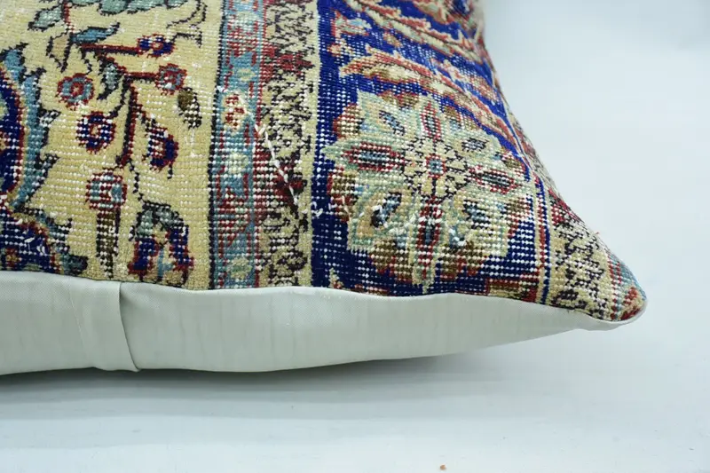 32x32 Beige Cushion, Outdoor Bolster Cushion, Home Decor Pillow, Kilim Pillow Cover, Cushion, Bolster Pillow Sham, Pillow for Sofa - 5