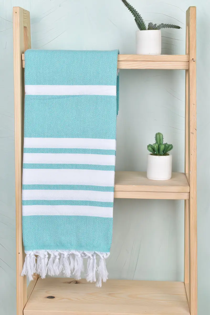 Luxury Turkish Bath Towel, Beach towel, Turkish Towel Set, 68x36 Cotton Chevron Towel, Fouta towel, Monogrammed Beach Towel, Gift Boxes Towel - 8
