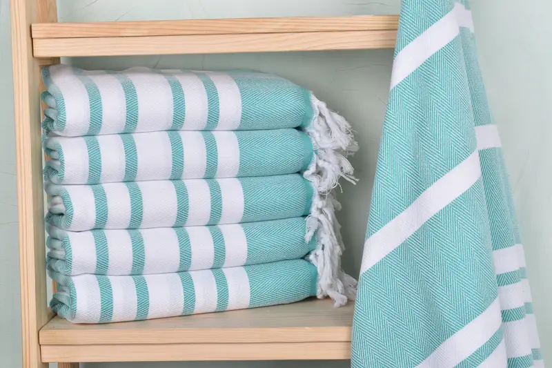 Luxury Turkish Bath Towel, Beach towel, Turkish Towel Set, 68x36 Cotton Chevron Towel, Fouta towel, Monogrammed Beach Towel, Gift Boxes Towel - 2