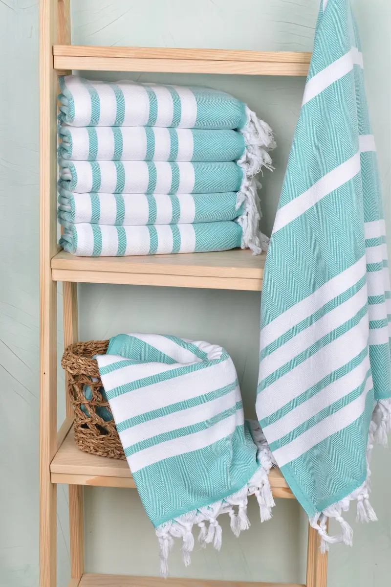 Luxury Turkish Bath Towel, Beach towel, Turkish Towel Set, 68x36 Cotton Chevron Towel, Fouta towel, Monogrammed Beach Towel, Gift Boxes Towel - 3