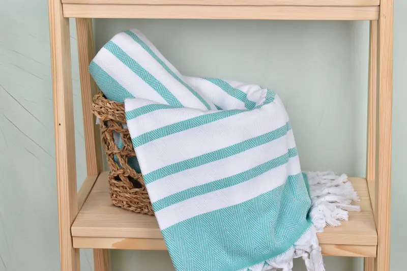 Luxury Turkish Bath Towel, Beach towel, Turkish Towel Set, 68x36 Cotton Chevron Towel, Fouta towel, Monogrammed Beach Towel, Gift Boxes Towel - 4