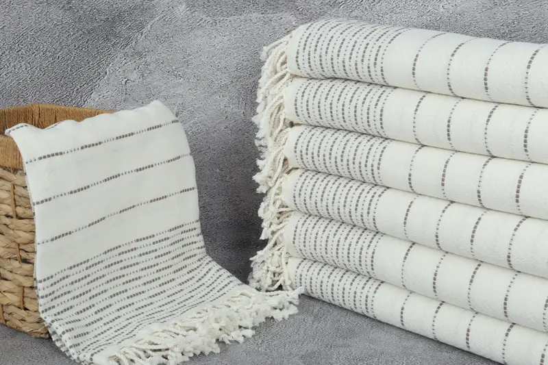 Pool Towels, 70x38 Cotton Striped Design Towel, Engagement Gift, Bridesmaid Gift, Custom Turkish Towel, Personalized Gift, Organic towel - 3